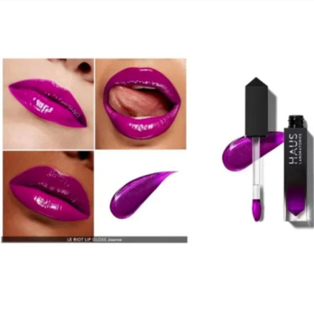HAUS LABS by Lady Gaga LE RIOT LIP GLOSS Ultra Shine Color JOANNE RT$35